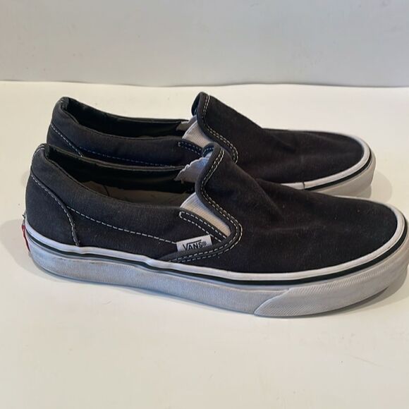 Vans Sneakers Slip On Black and White Size 7.5 - Picture 5 of 7